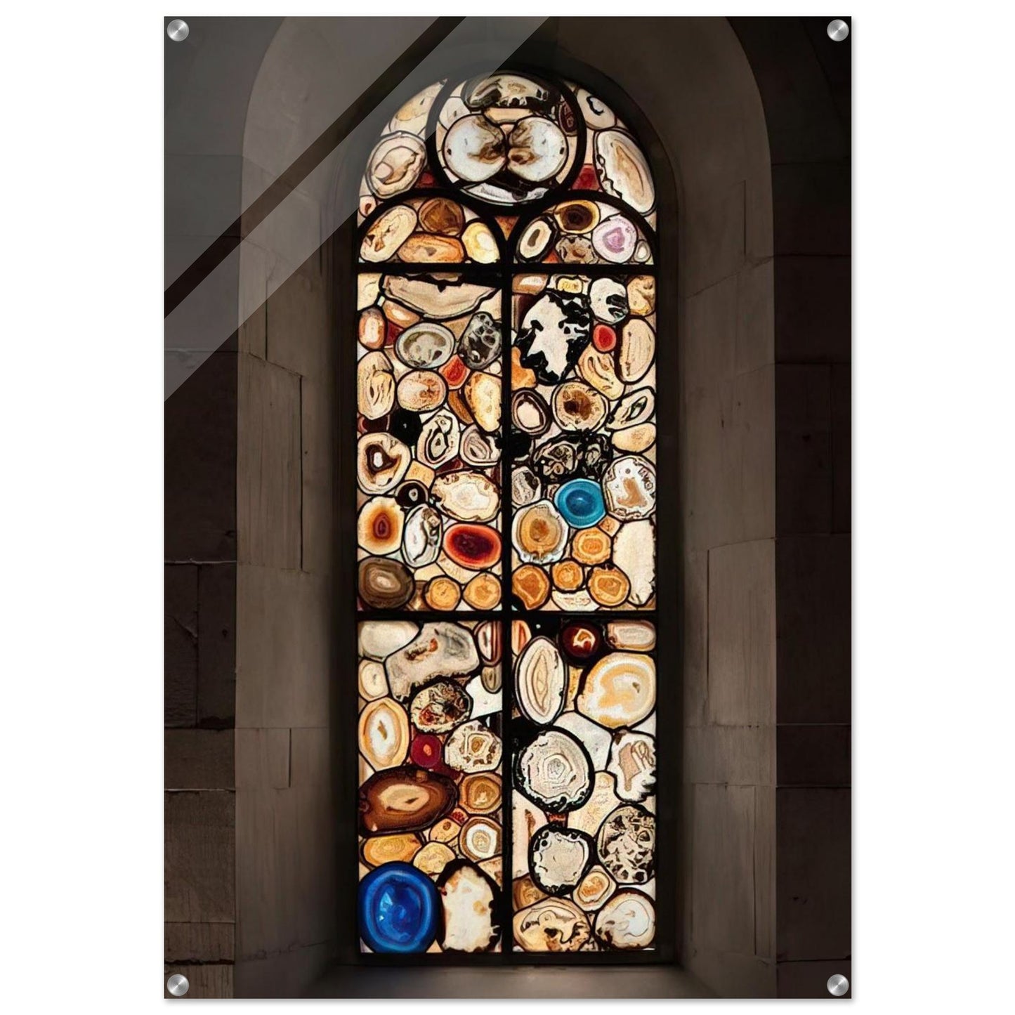 AHATFENSTER 2009 4 - Sigmar Polke Acrylic Print - 70x100 cm / 28x40″ inches