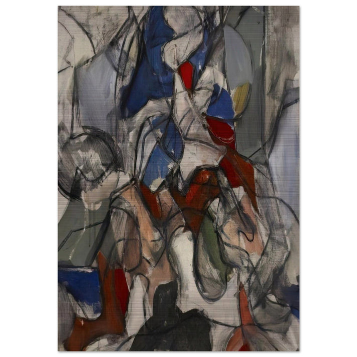 Untitled - 1951 - Robert Goodnough Brushed Aluminum Print - 70x100 cm / 28x40 inches | Robert Goodnough Aluminum Print | Robert Goodnough Prints