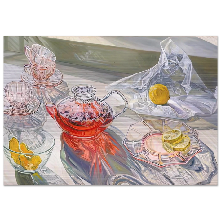 HERB TEA 1995 - Janet Fish Brushed Aluminum Print - 70x100 cm / 28x40 inches | Janet Fish Aluminum Print | Janet Fish Prints