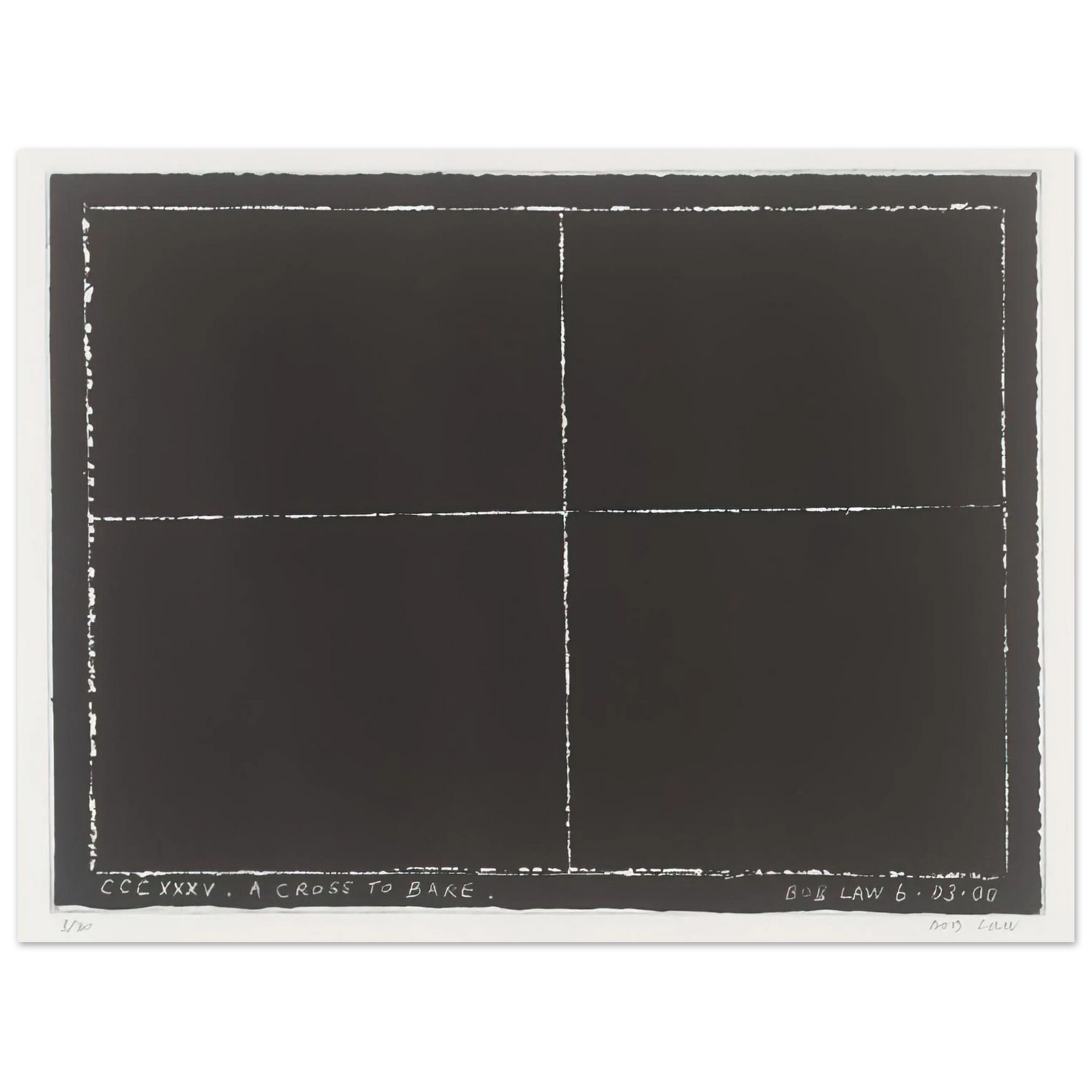 Bob Law - A Cross to Bare - 2000 Fine Art Poster - Default Title