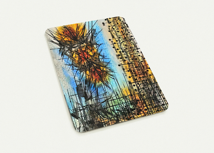 Observation VII - 1965 By Jimmy Ernst Pack of 10 Post Cards | Jimmy Ernst Post Cards | A6 (10.5 x 14.8 cm) - 4.1 x 5.8 inches