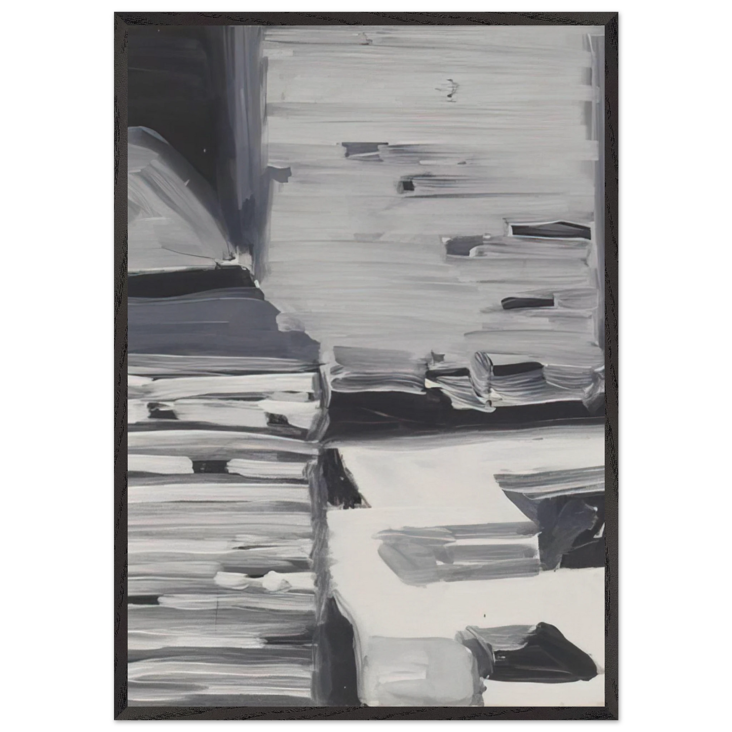 TOWNSCAPE 1968 4 - Gerhard Richter Framed Art Print – Black Wooden Frame - Default Title - -Framed Art Print