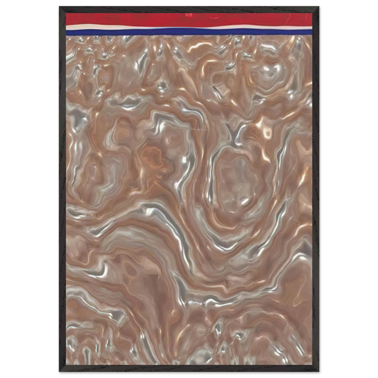 UNTITLED 1965 N1 - Roy Lichtenstein 70x100 cm / 28x40 inches Framed Art Print – Black Wooden Frame