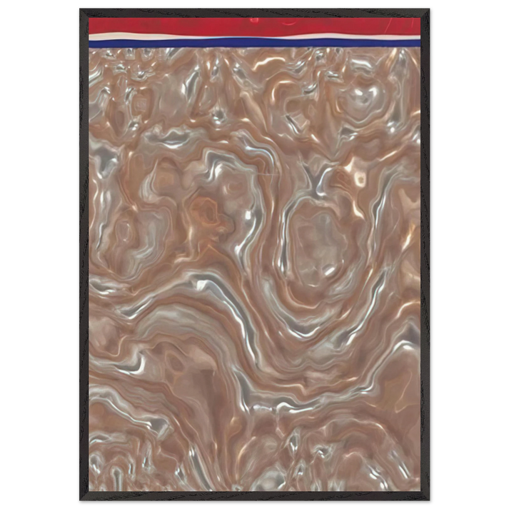 UNTITLED 1965 N1 - Roy Lichtenstein 70x100 cm / 28x40 inches Framed Art Print – Black Wooden Frame