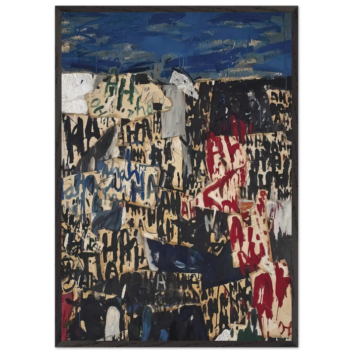 Allan Kaprow on the Legacy of Jackson Pollock - Allan Kaprow 70x100 cm / 28x40 inches Framed Art Print – Black Wooden Frame
