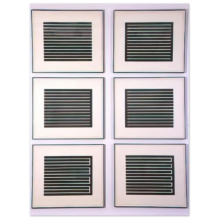 Donald Judd - Six Aquatints - 1980 75x100 cm / 30x40inches Fine Art Poster