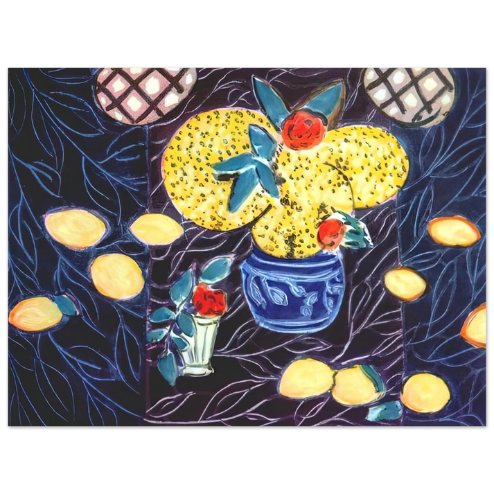 Henri Matisse - LEMONS AND MIMOSA 1944 75x100 cm / 30x40inches Fine Art Poster
