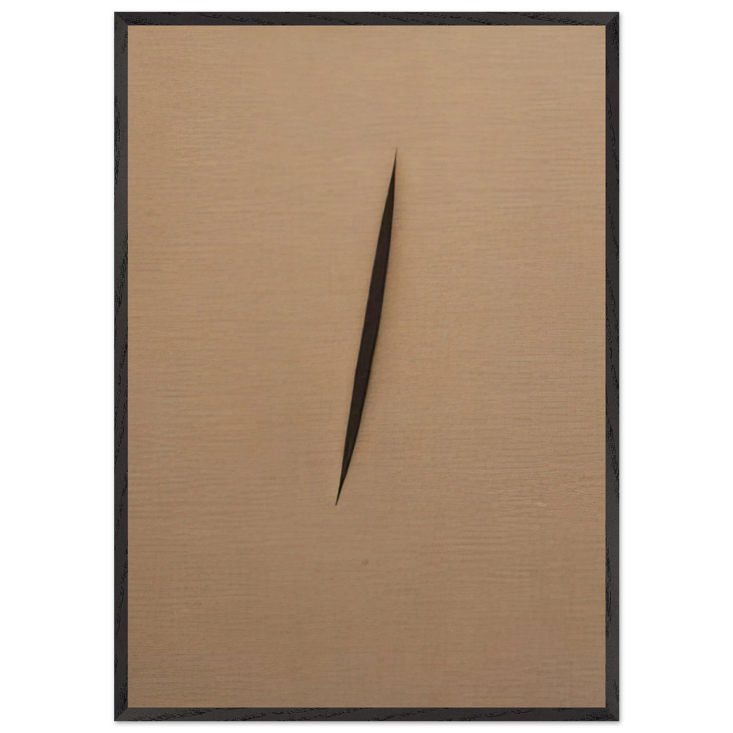 Concept Spatiale - 1960 - Lucio Fontana 70x100 cm / 28x40 inches Framed Art Print – Black Wooden Frame