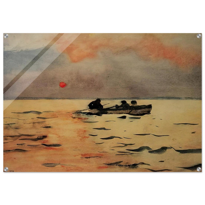 ROWING HOME - Winslow Homer Acrylic Print - 70x100 cm / 28x40″ inches