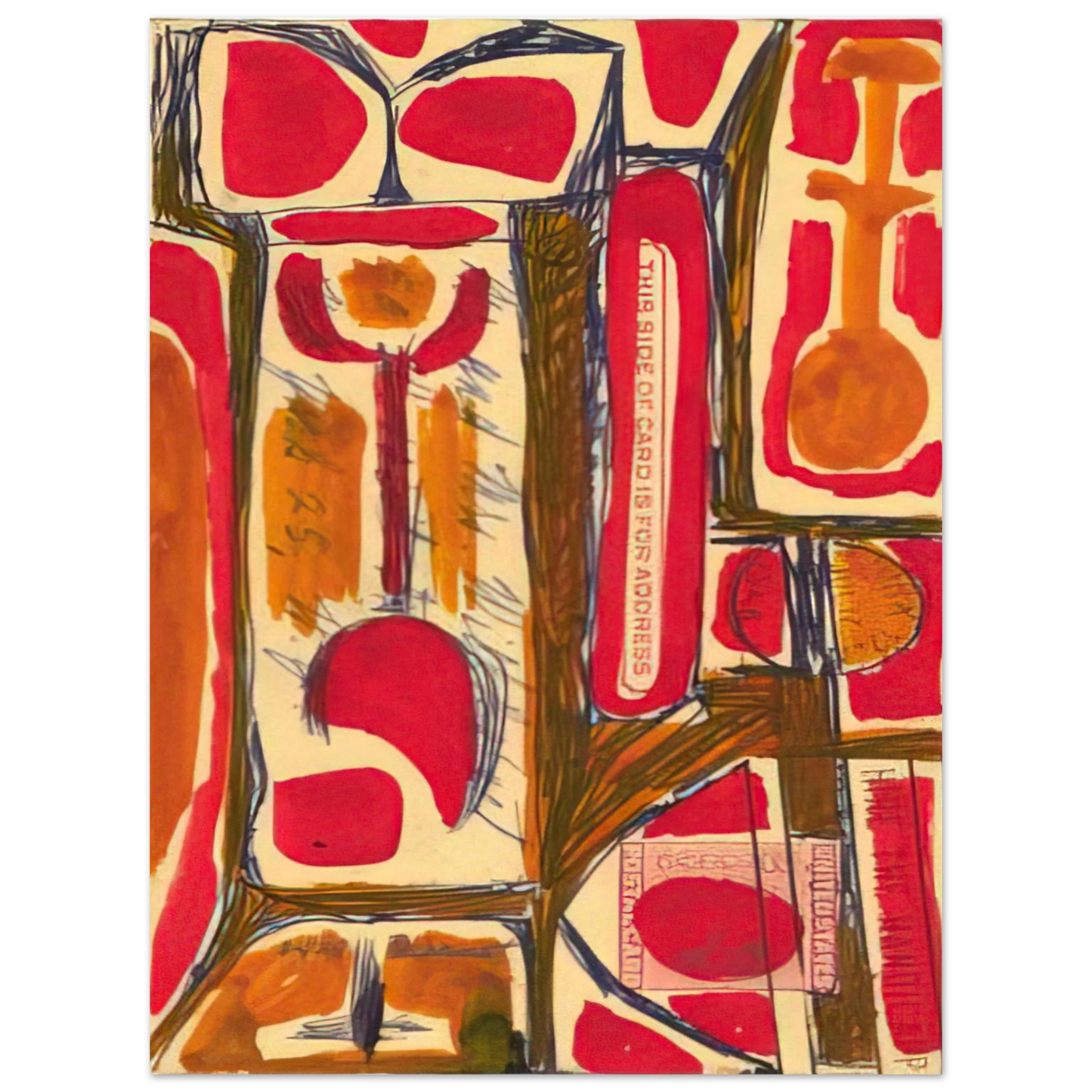 Will Barnet - Untitled - 1954 United States Fine Art Poster - Default Title