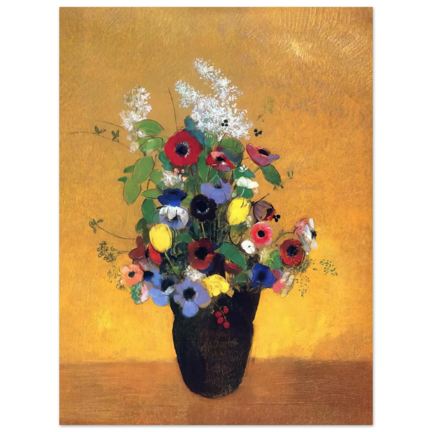 Odilon Redon - FLOWERS 2 Fine Art Poster - Default Title