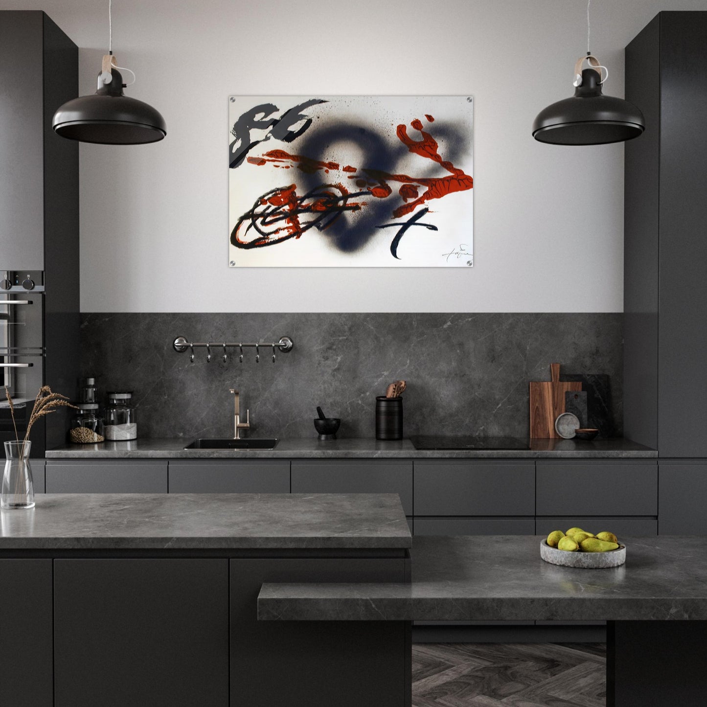 COEUR ET FLECHE 1985 - Antoni Tapies Acrylic Print - 70x100 cm / 28x40″ inches | Antoni Tapies Wall Art | Antoni Tapies Prints