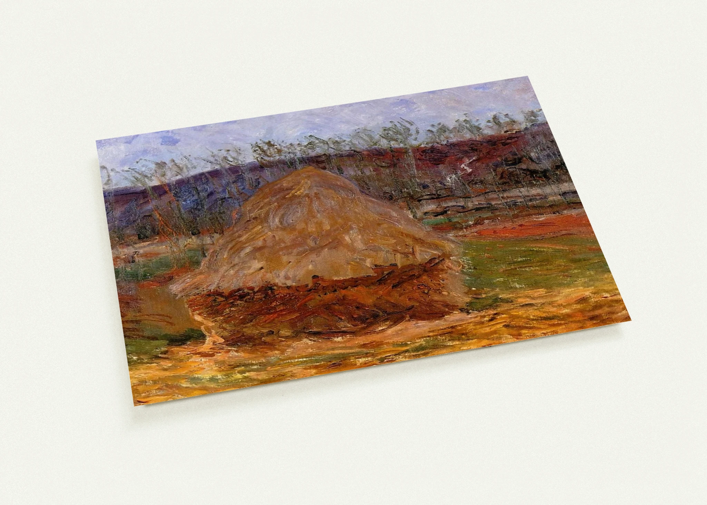 Grainstack at Giverny By claude monet Pack of 10 Post Cards | claude monet Post Cards | A6 (10.5 x 14.8 cm) - 4.1 x 5.8 inches