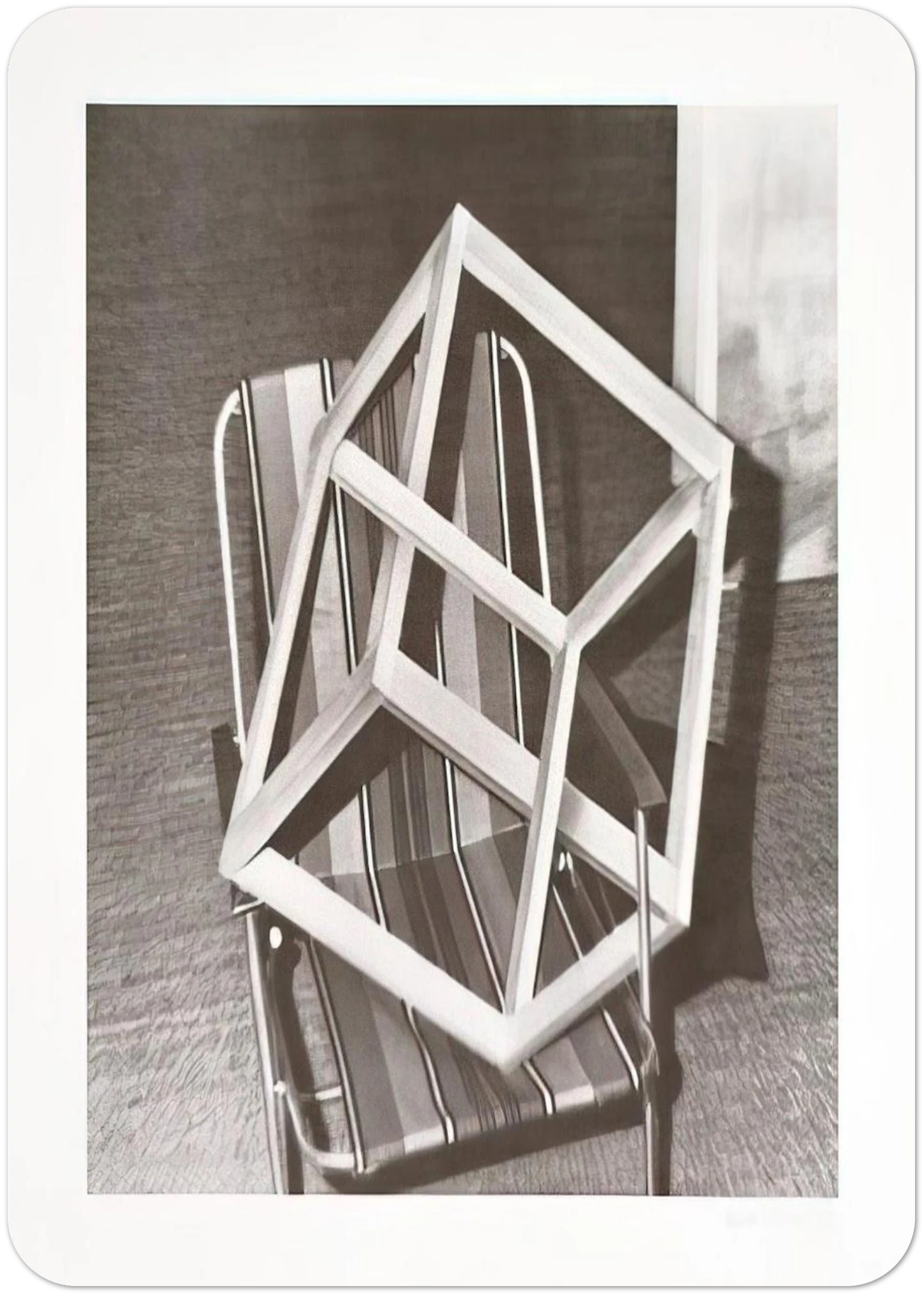 CUBE ON LAWNCHAIR By Gerhard Richter Pack of 10 Post Cards | Gerhard Richter Post Cards | A6 (10.5 x 14.8 cm) - 4.1 x 5.8 inches