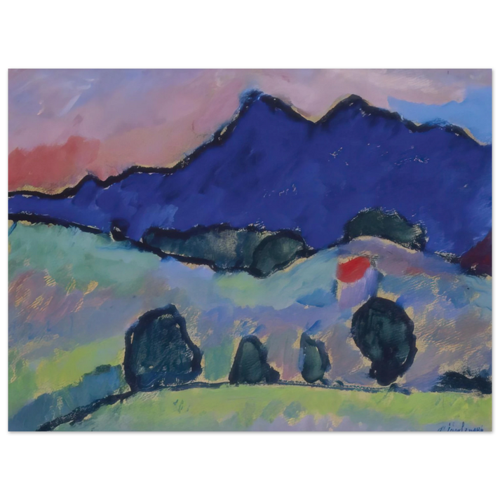 Alexej von Jawlensky - BLAUER BERG 1910 75x100 cm / 30x40inches Fine Art Poster