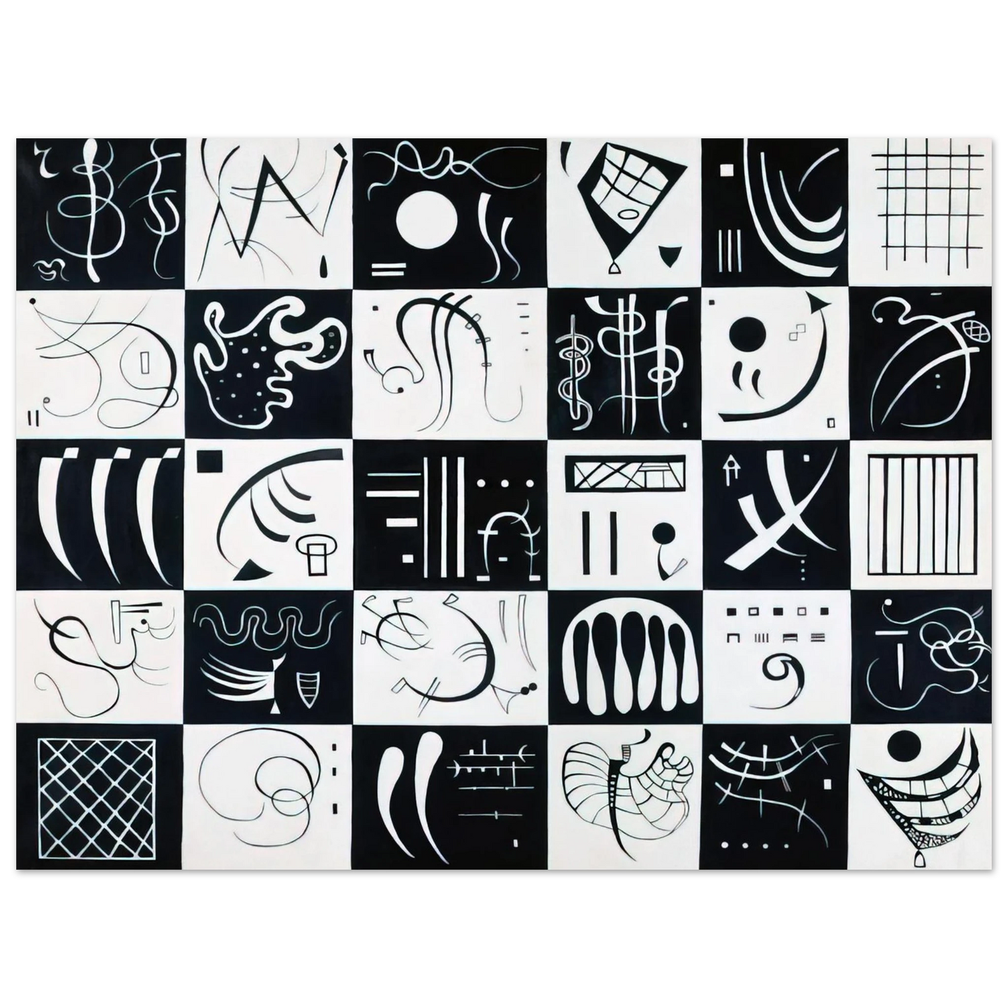 Wassily Kandinsky - THIRTY 1937 Fine Art Poster - Default Title