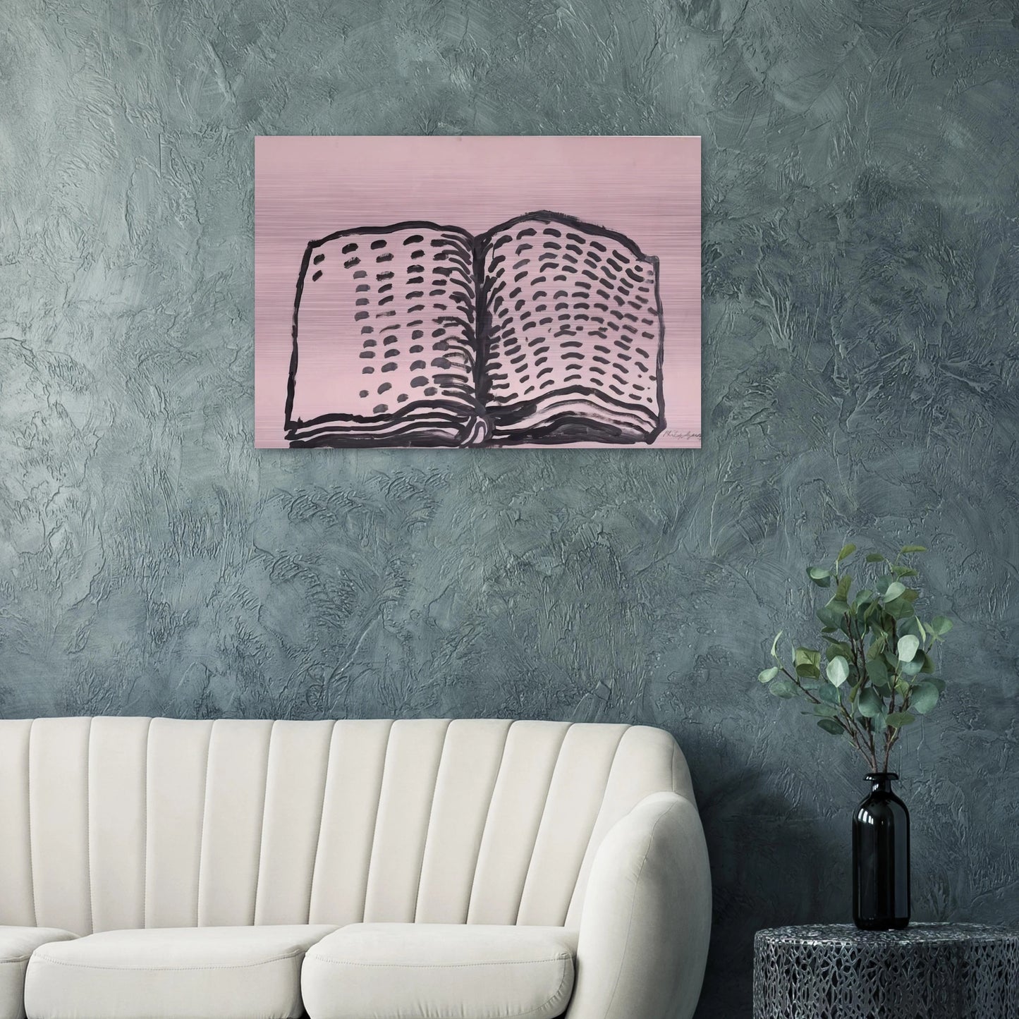UNTITLED BOOK - Philip Guston Brushed Aluminum Print - 70x100 cm / 28x40 inches | Philip Guston Aluminum Print | Philip Guston Prints