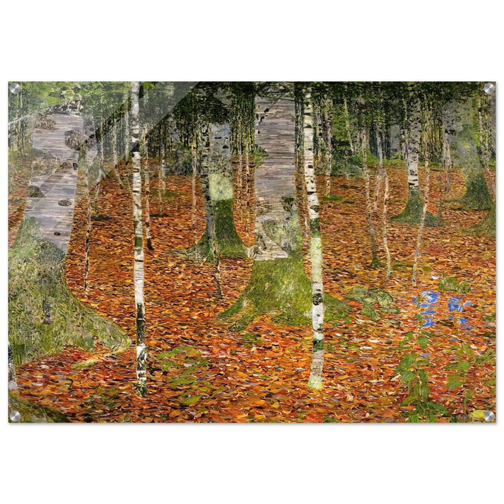 FARMHOUSE WITH BIRCH TREES 1903 - Gustav Klimt Acrylic Print - 70x100 cm / 28x40″ inches