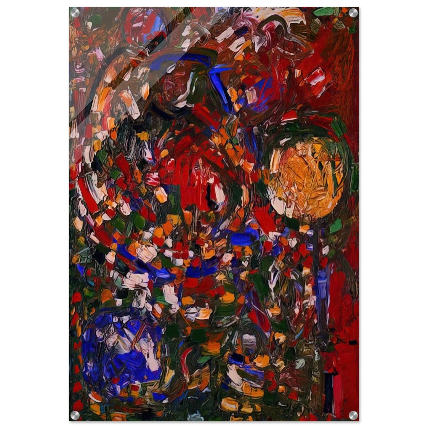 The Garden - Hans Hofmann Acrylic Print - 70x100 cm / 28x40″ inches
