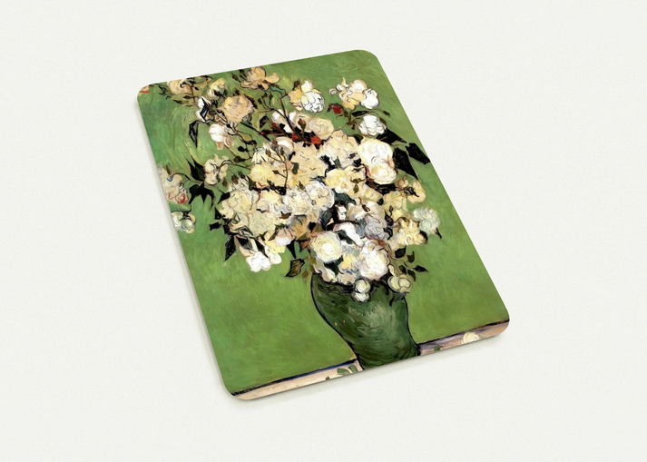 A Vase of Roses By Vincent van Gogh Pack of 10 Post Cards | Vincent van Gogh Post Cards | A6 (10.5 x 14.8 cm) - 4.1 x 5.8 inches