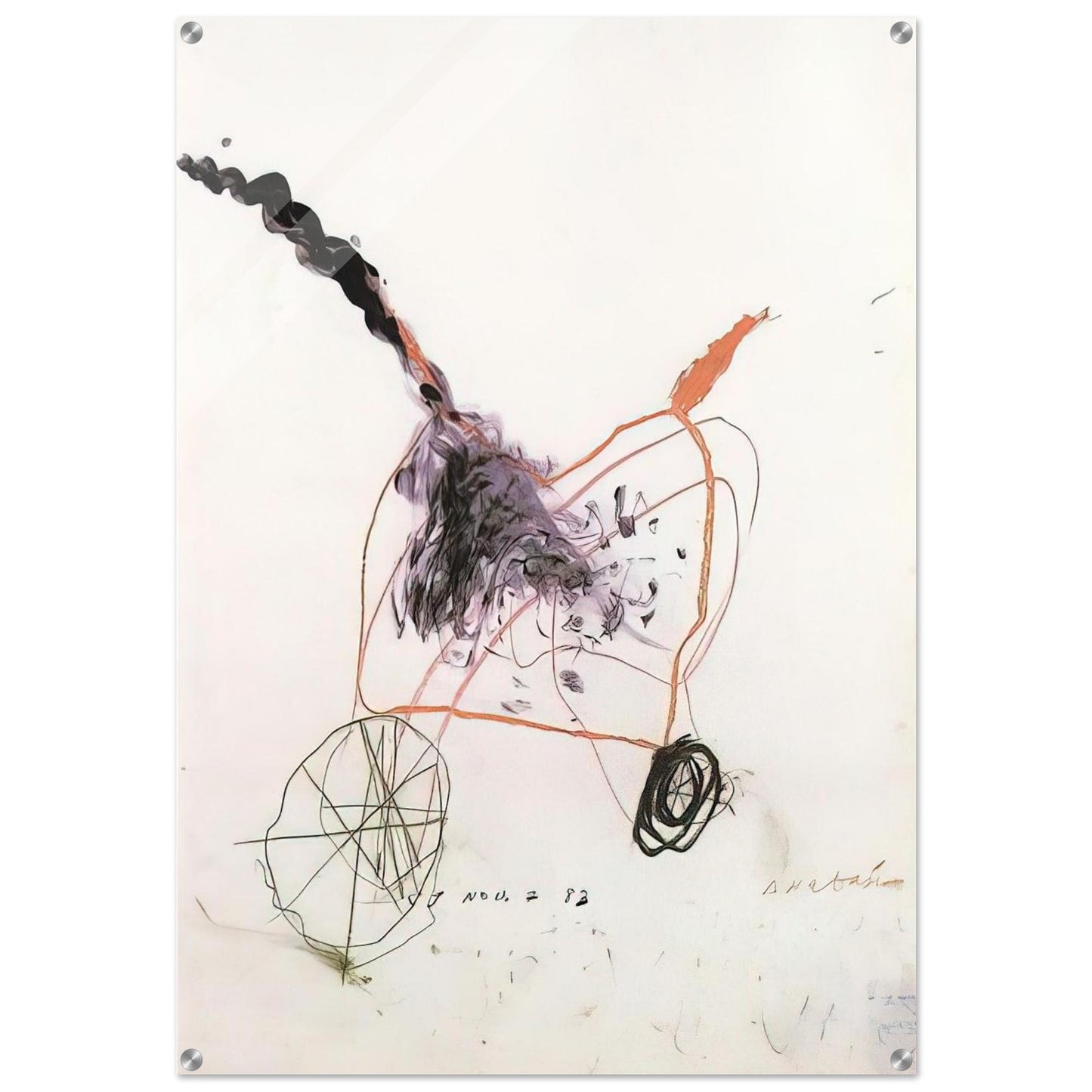 Anabasis - Cy Twombly Acrylic Print - 70x100 cm / 28x40″ inches