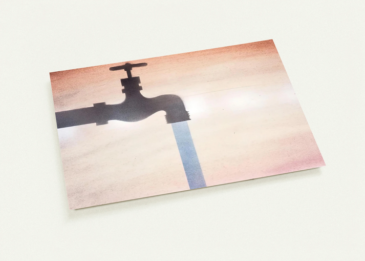 FAUCET By Edward Ruscha Pack of 10 Post Cards | Edward Ruscha Post Cards | A6 (10.5 x 14.8 cm) - 4.1 x 5.8 inches