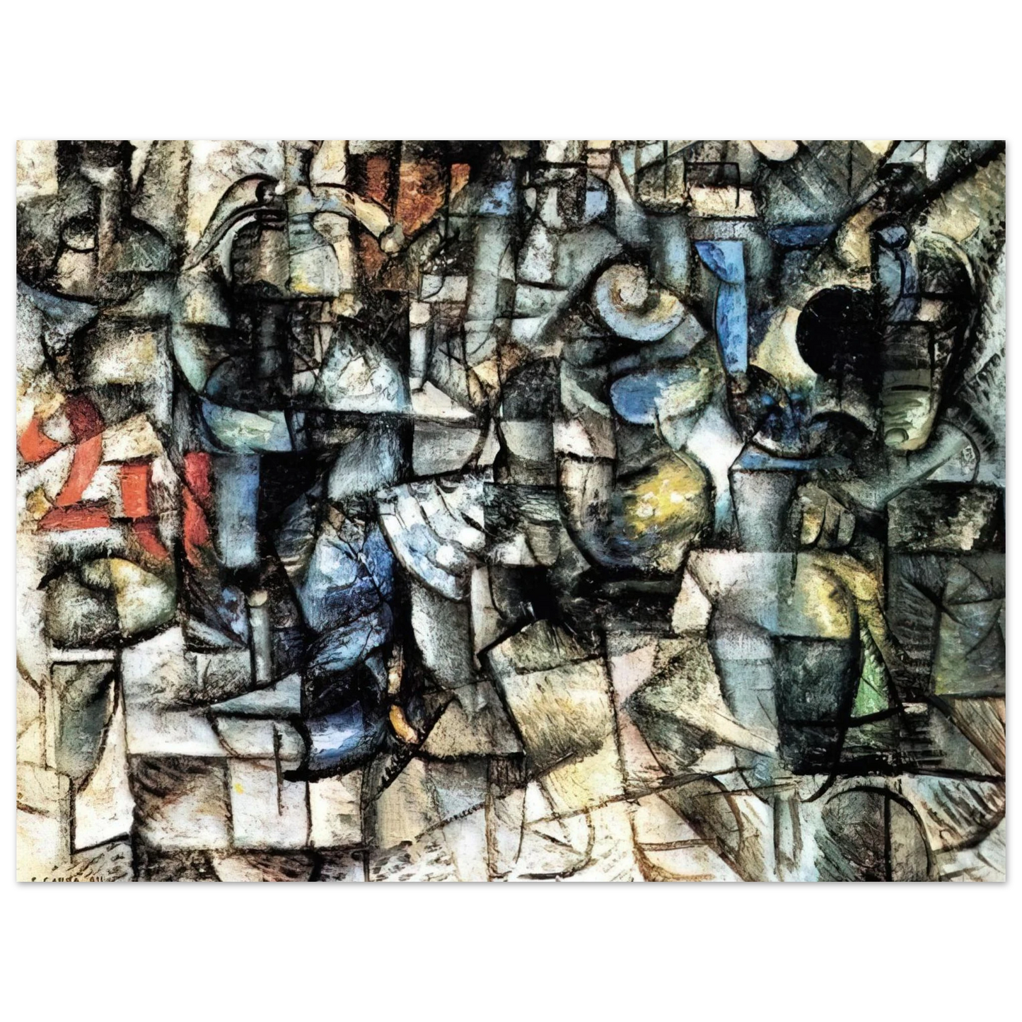 Carlo Carra - RITMI DI OGGETTI 1911 Fine Art Poster - Default Title