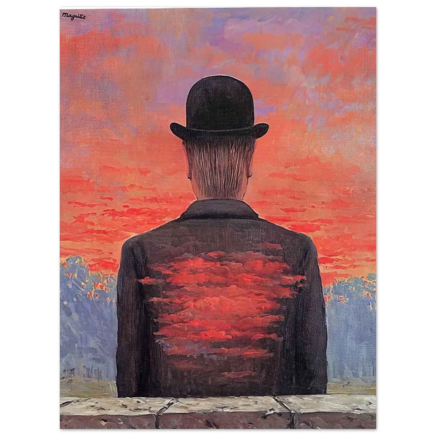 Rene Magritte - THE POET RECOMPENSED 1956 Fine Art Poster - Default Title