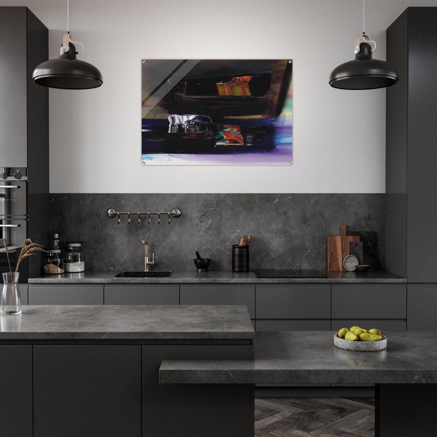 Phenomena Tibetan Clay Offering - Paul Jenkins Acrylic Print - 70x100 cm / 28x40″ inches