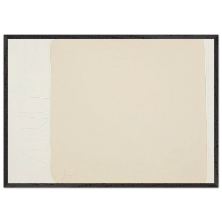Untitled from BAM III - 1993 - Robert Ryman 70x100 cm / 28x40 inches Framed Art Print – Black Wooden Frame