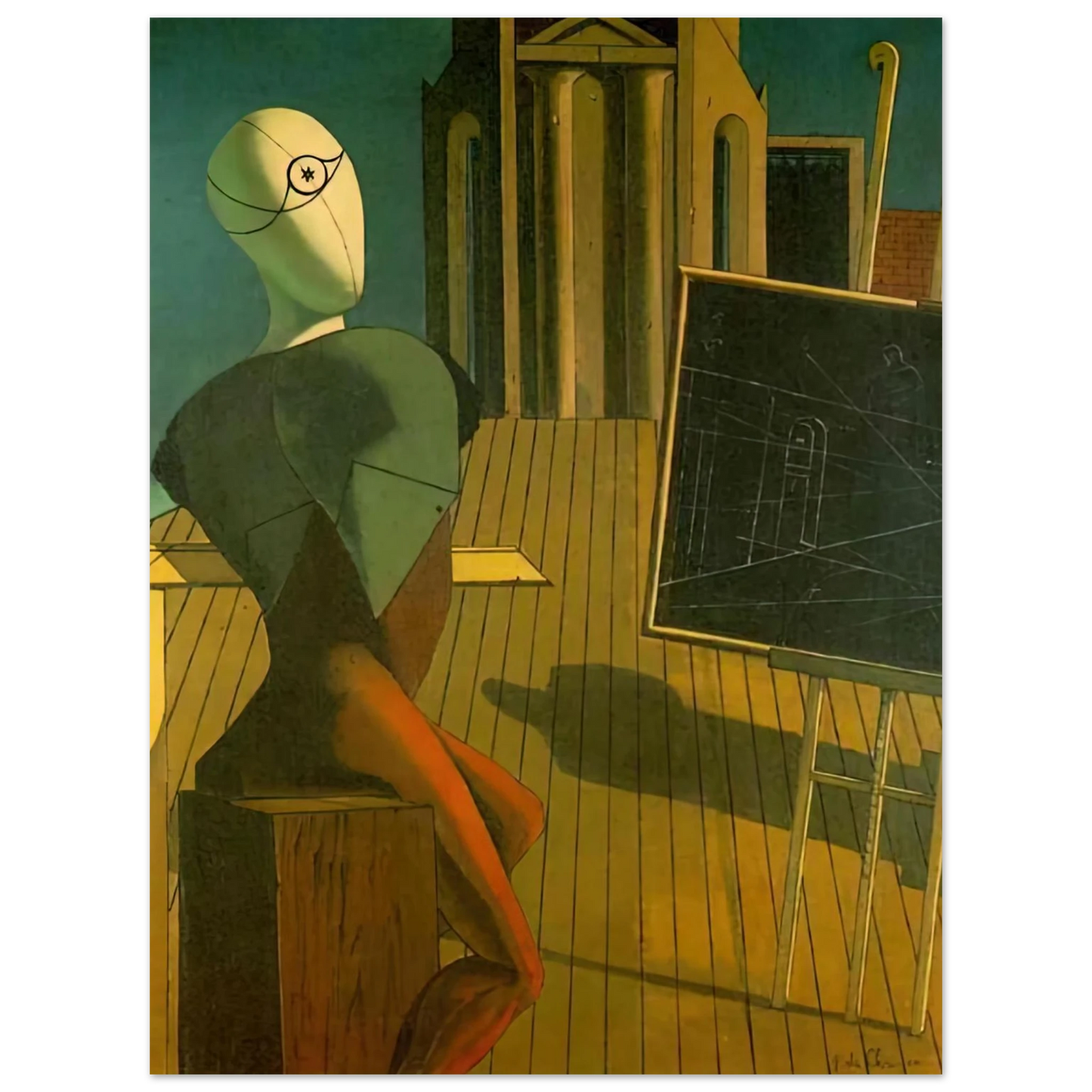 Giorgio de Chirico - THE PROFIT 1915 Fine Art Poster - Default Title