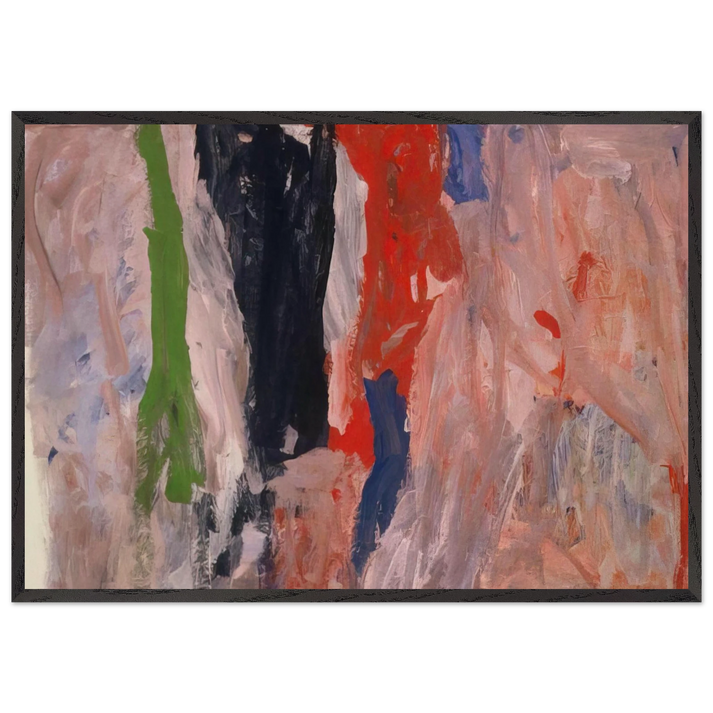 LAST PIECE 1958 - Philip Guston 70x100 cm / 28x40 inches Framed Art Print – Black Wooden Frame