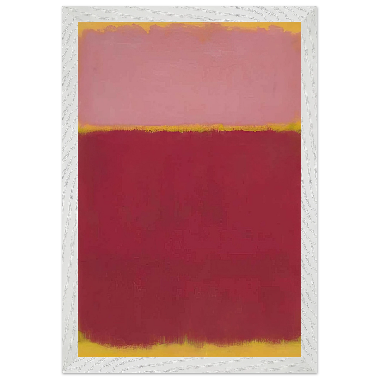 Mark Rothko - Untitled No. 17 - 1961 Wall Art - 30x40 cm / 12x16 inches - Premium Wooden Framed Poster With Fine Art Paper - Black frame