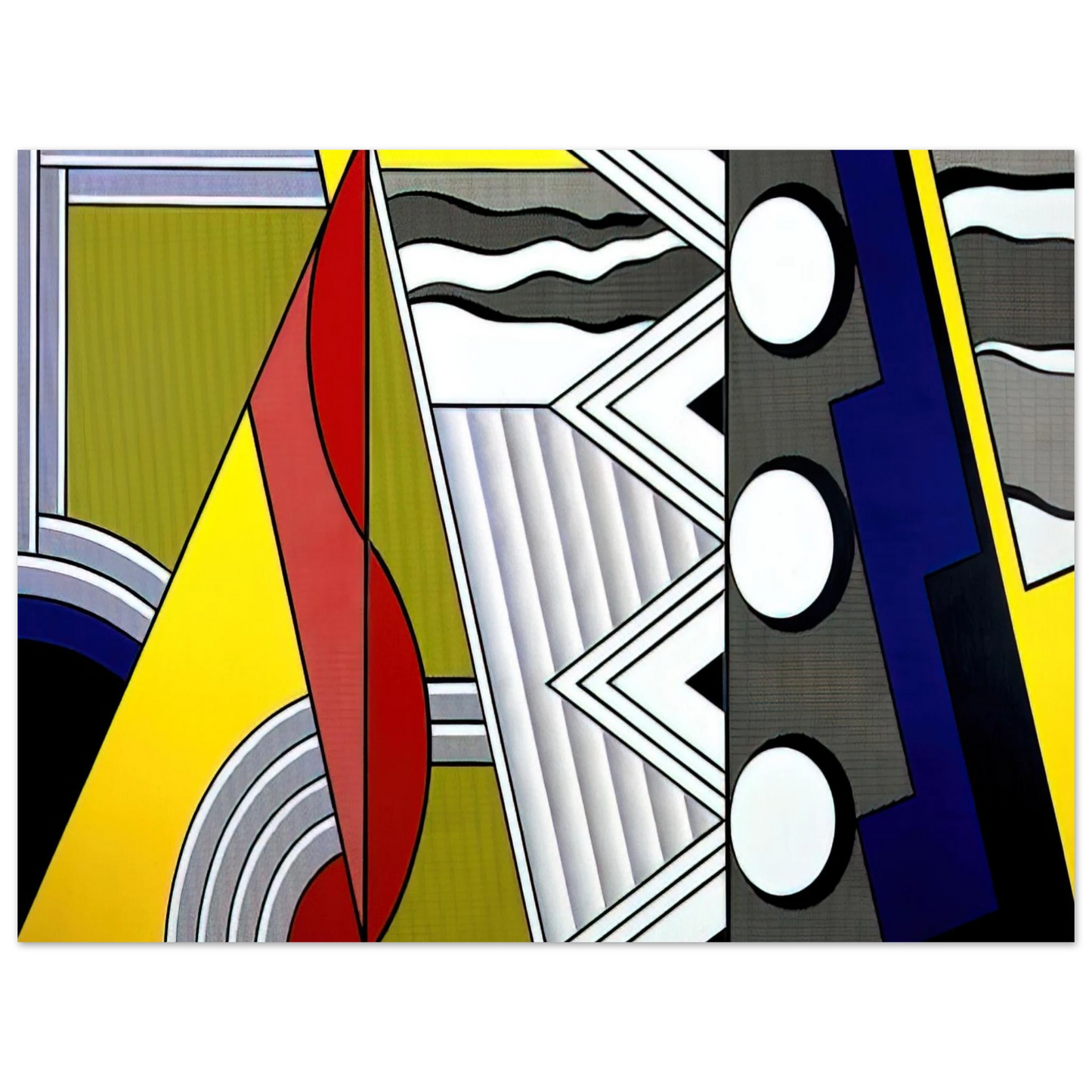 Roy Lichtenstein - MODERN PAINTING WITH CLEF 1967 Fine Art Poster - Default Title