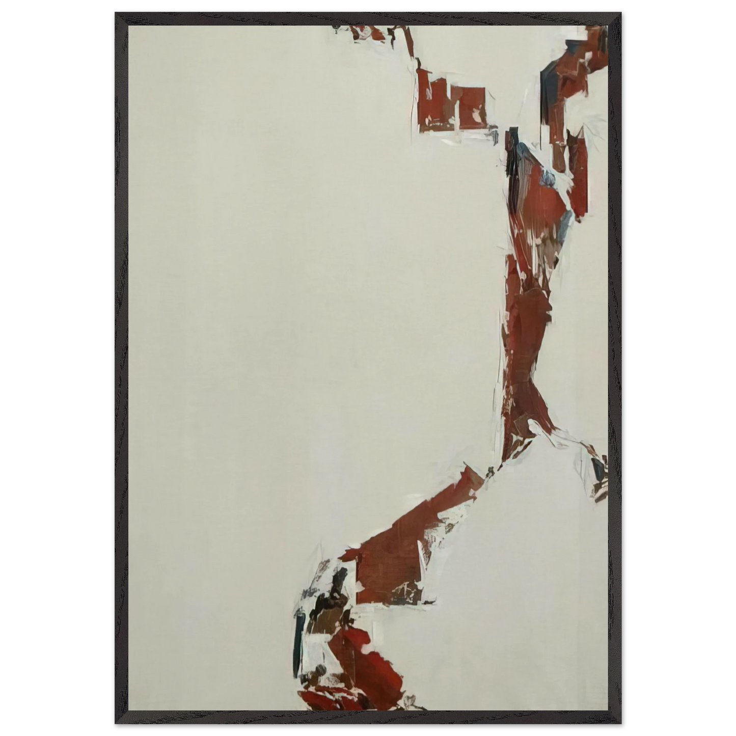 60-T-18 - 1960 - Martin Barre 70x100 cm / 28x40 inches Framed Art Print – Black Wooden Frame