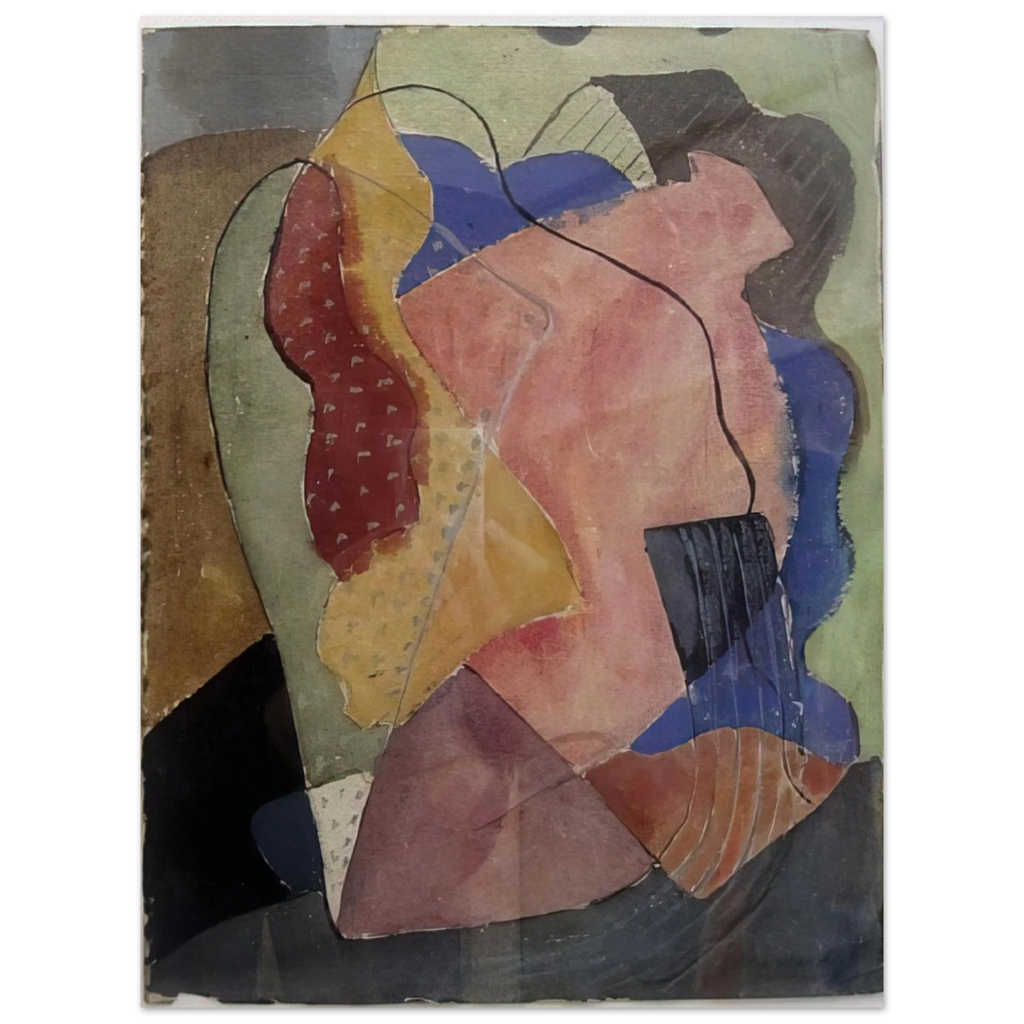 John Ferren - St. Tropez Abstract - 1929 Fine Art Poster - Default Title