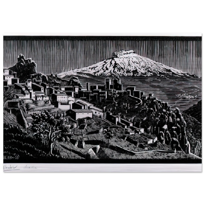 ESCHER (17) - MC Escher Brushed Aluminum Print - 70x100 cm / 28x40 inches | MC Escher Aluminum Print | MC Escher Prints