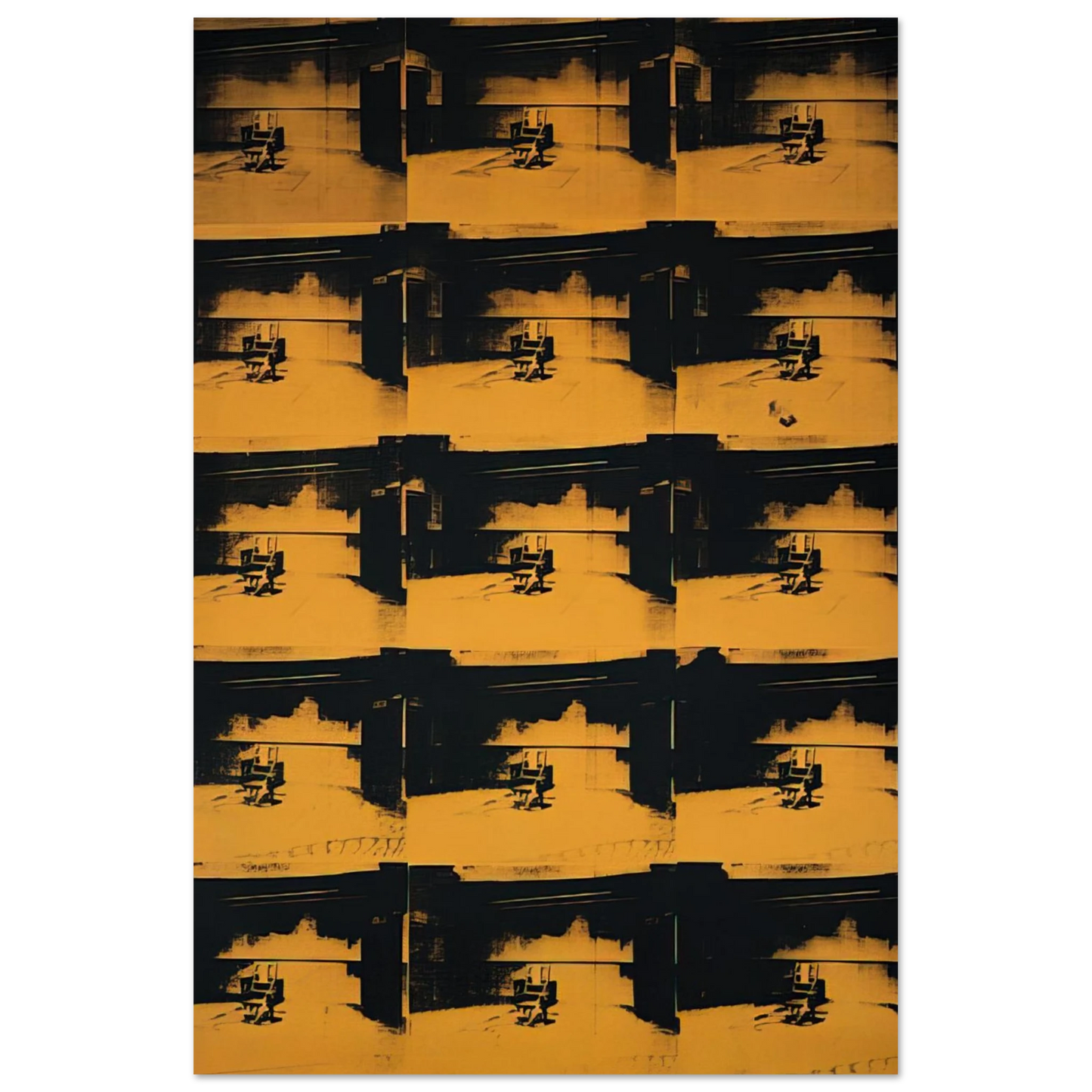 Andy Warhol - Orange Disaster Fine Art Poster - 75x100 cm / 30x40 inches