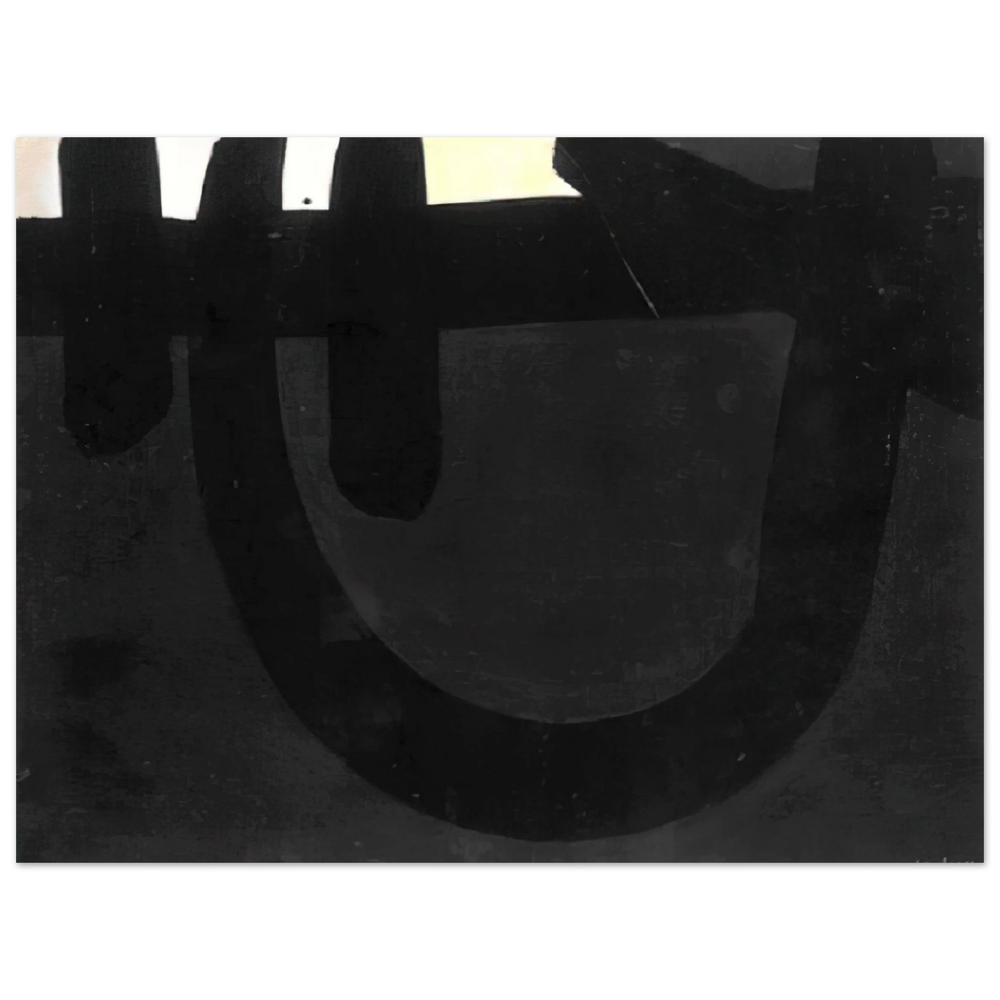 Pierre Soulages - Peinture 8 août 1974 - 1974 Fine Art Poster - Default Title