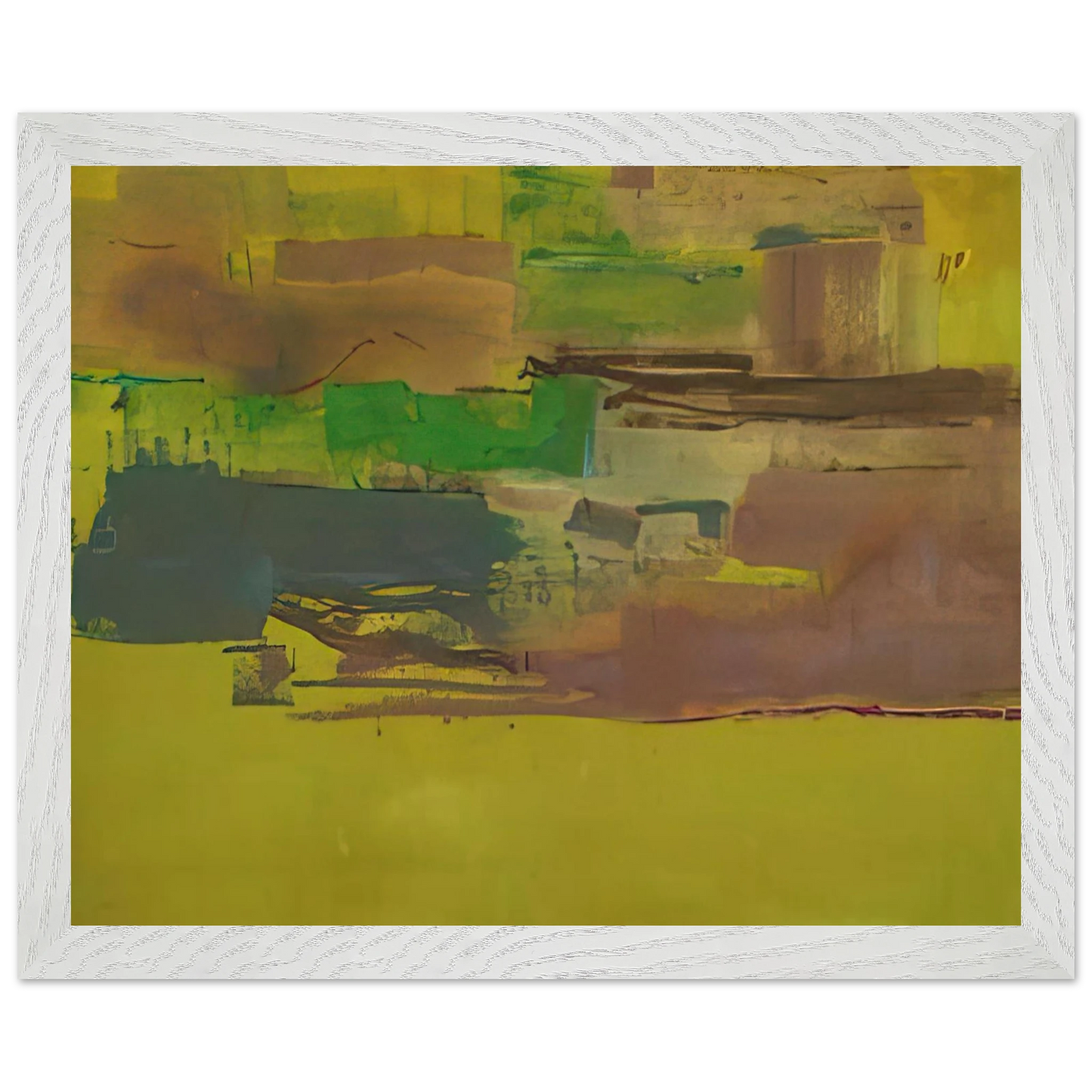 Helen Frankenthaler - August Deep - 1978 Wall art - 50x70 cm / 20x28 inches - Premium Wooden Framed Poster With Fine Art Paper - Wood frame