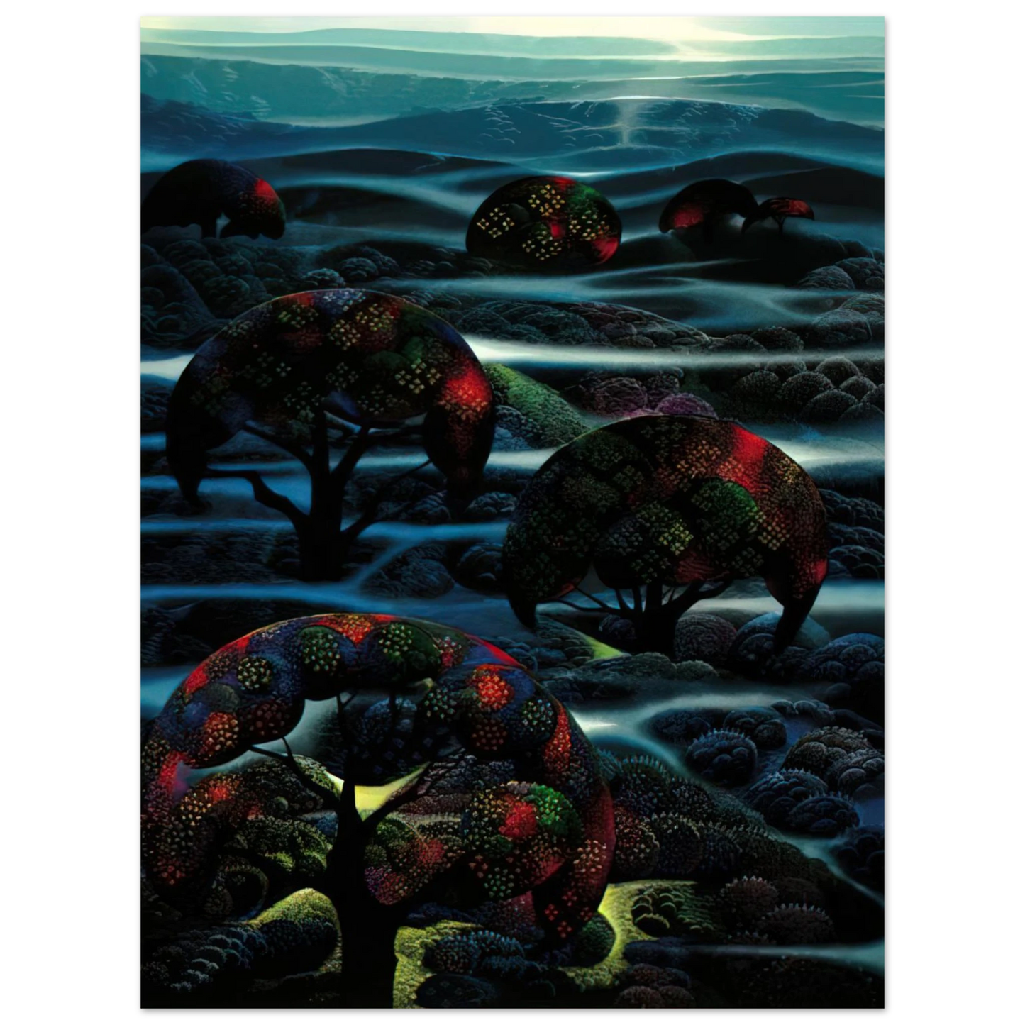 Eyvind Earle - Garden of Dreams Fine Art Poster - Default Title