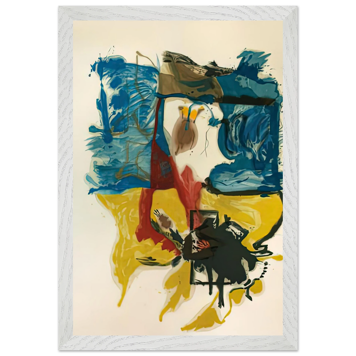 Helen Frankenthaler - Beach Scene, 1961- Wall Art - 28x40 inches / 70x70 cm - Canvas (Imperial) - -
