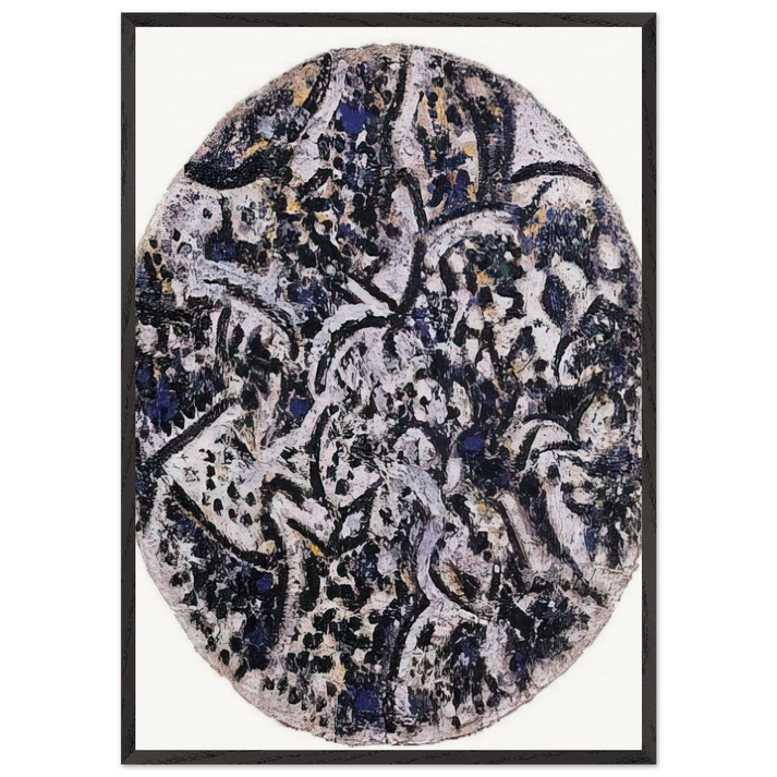 Syllable in the Cosmos - 1986 - Richard Pousette-Dart 70x100 cm / 28x40 inches Framed Art Print – Black Wooden Frame
