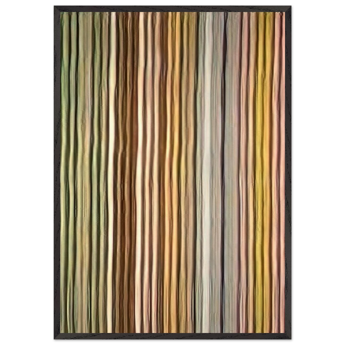 Long John - 1968 - Gene Davis Framed Art Print – Black Wooden Frame - Default Title - -Framed Art Print