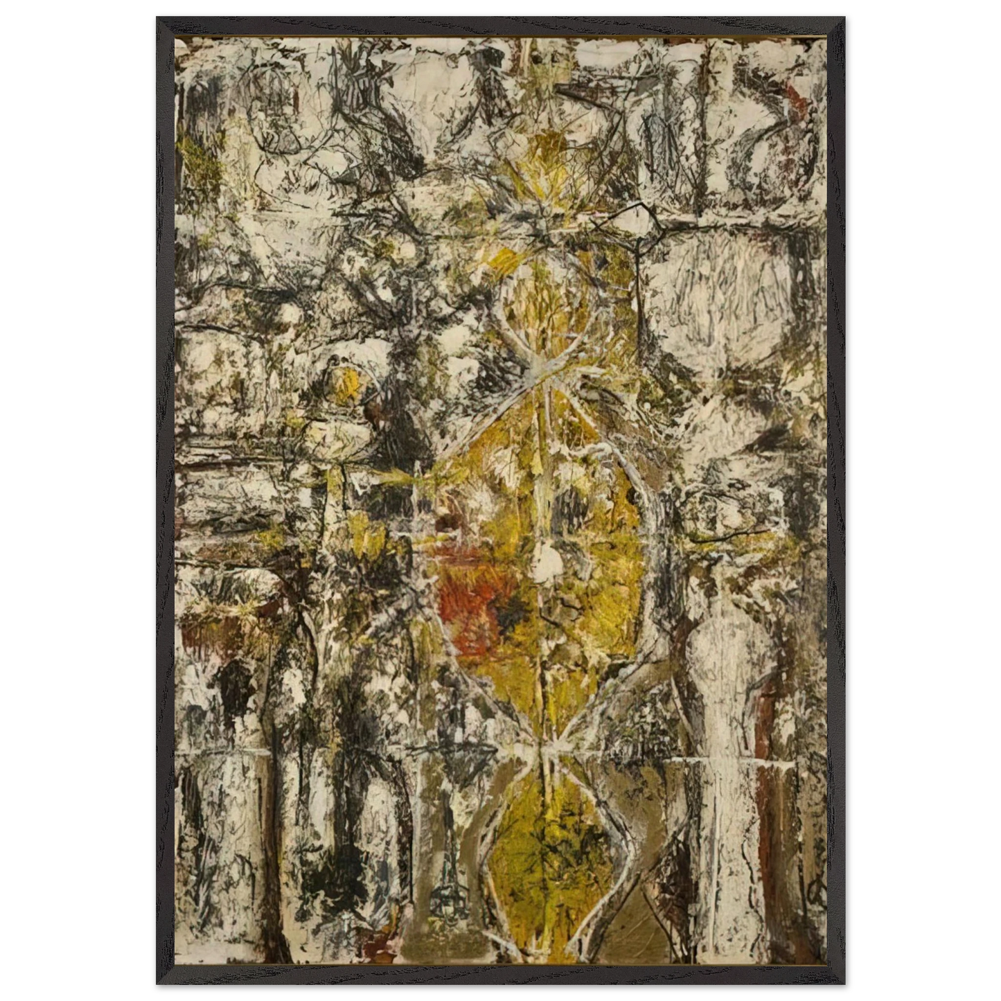 Cascella II - Richard Pousette-Dart 70x100 cm / 28x40 inches Framed Art Print – Black Wooden Frame