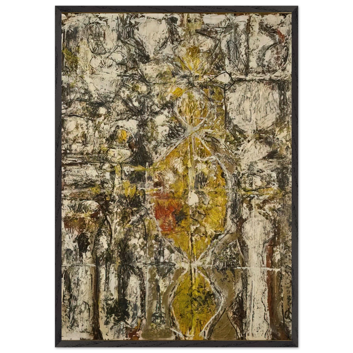 Cascella II - Richard Pousette-Dart 70x100 cm / 28x40 inches Framed Art Print – Black Wooden Frame