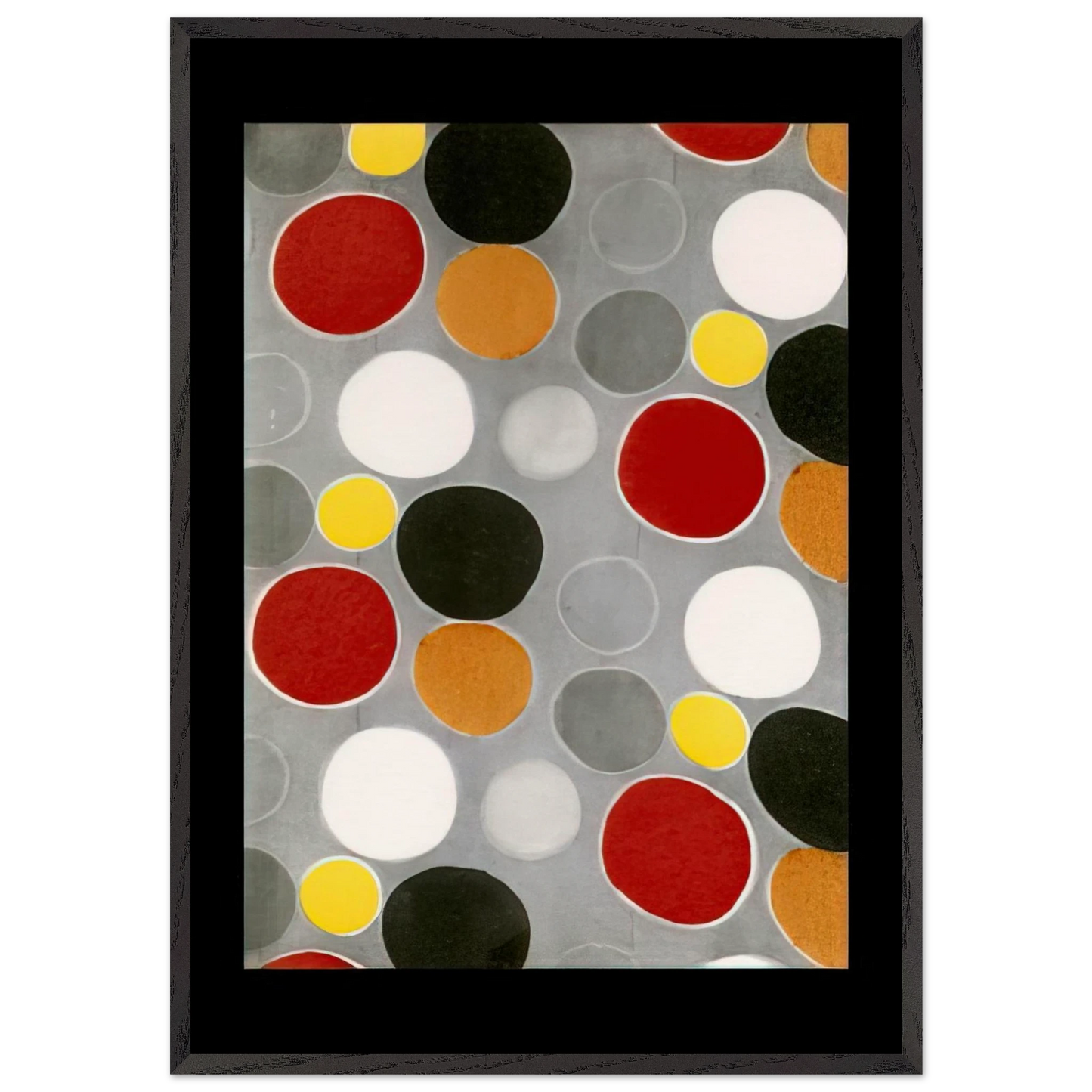 FABRIC PATTERN - Sonia Delaunay Framed Art Print – Black Wooden Frame - Default Title - -Framed Art Print