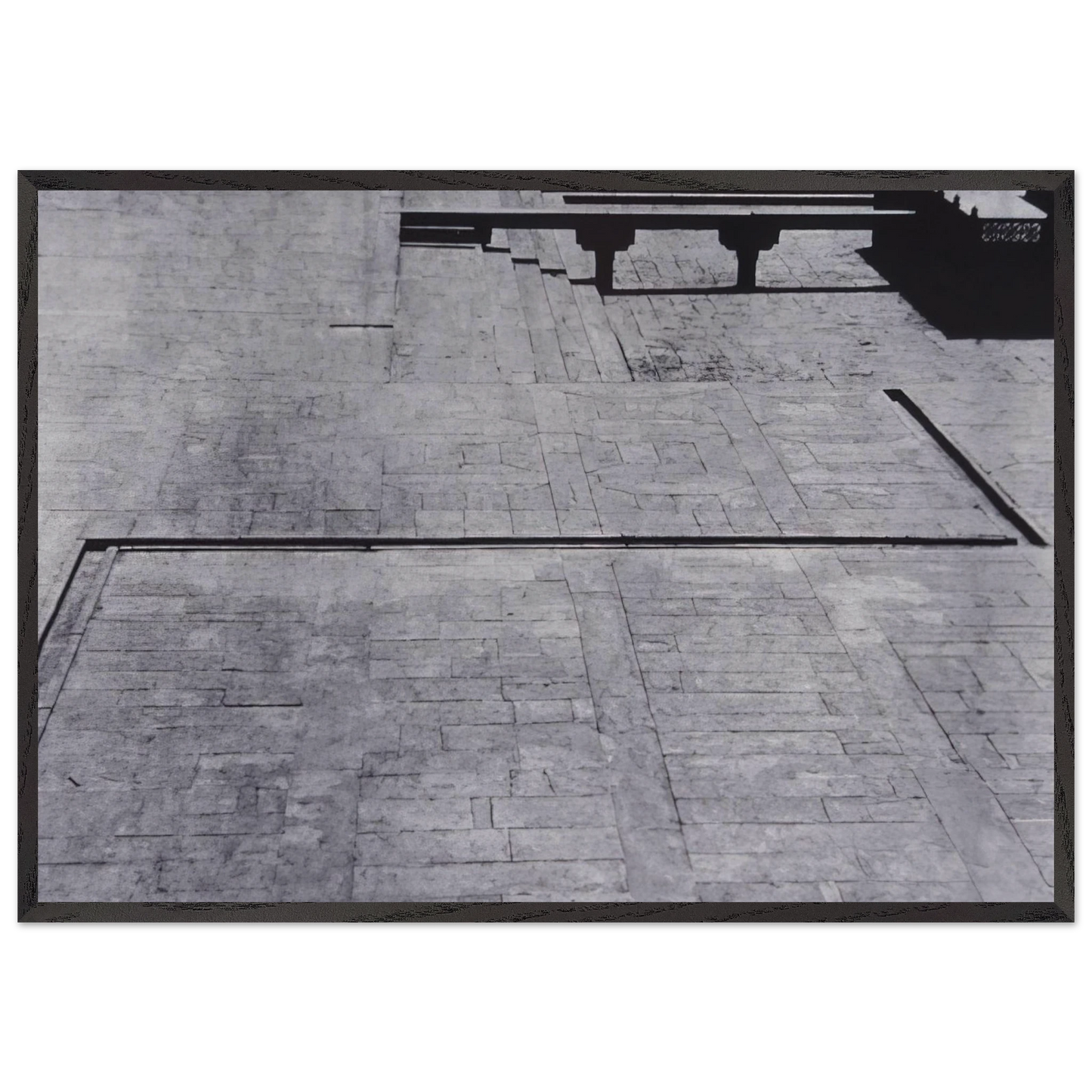 Untitled - 1971 N8 - Nasreen Mohamedi 70x100 cm / 28x40 inches Framed Art Print – Black Wooden Frame