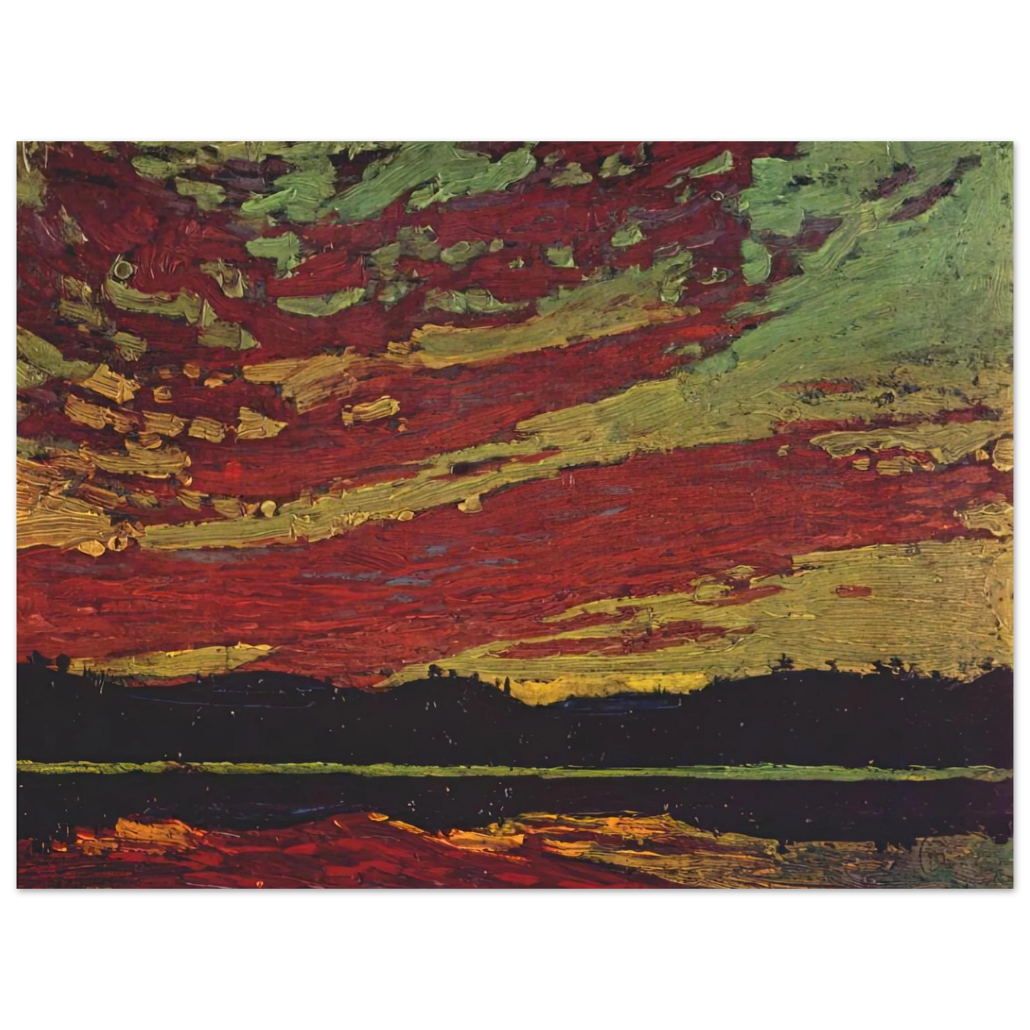 Tom Thomson - SUNSET 1915 Fine Art Poster - Default Title