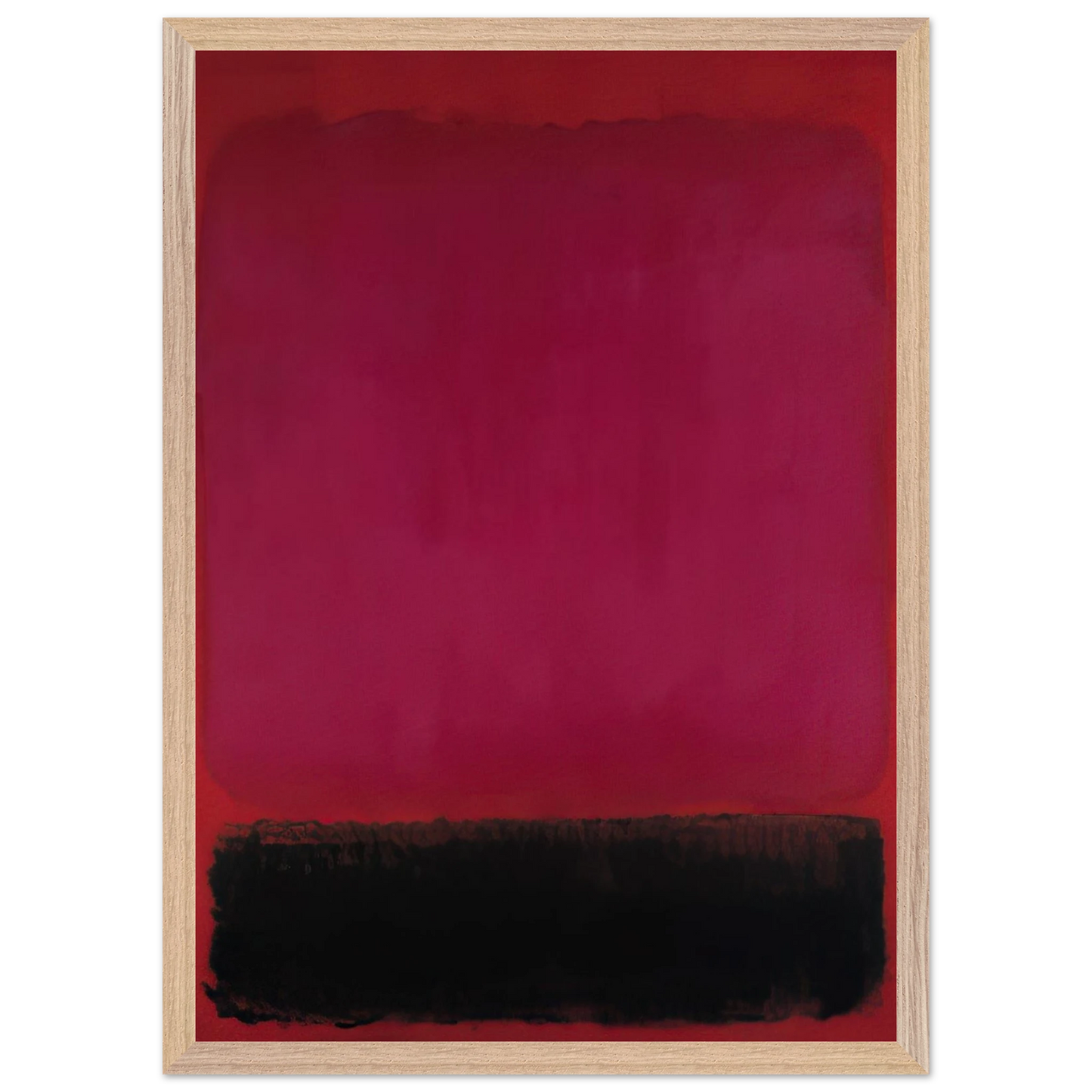 Helen Frankenthaler - Untitled - 1967 Wall art - 60x80 cm / 24x32 inches - Premium Wooden Framed Poster With Fine Art Paper - White frame